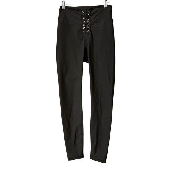 Weworewhat Lace-up leggings black medium - Picture 1 of 13